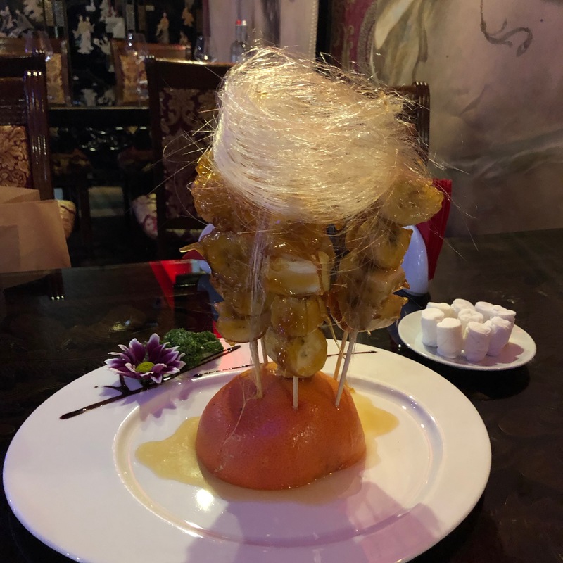 Фрукты в карамели