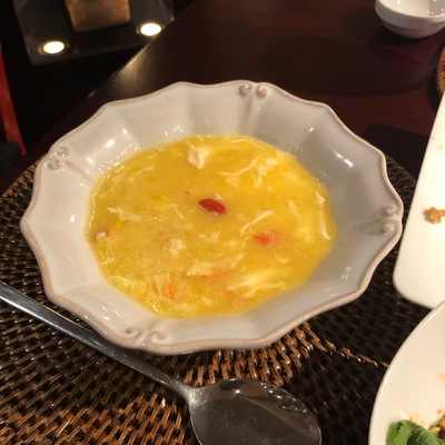 Кукурузный суп с крабом