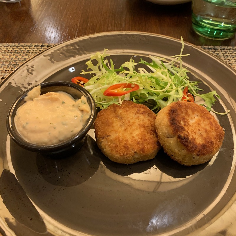 Котлеты из мяса краба с имбирем