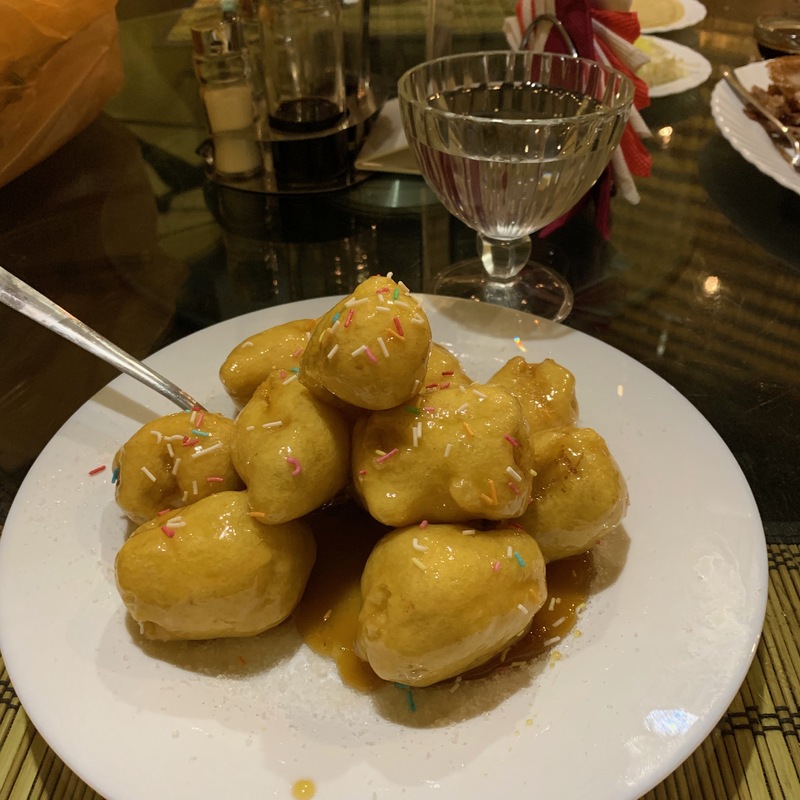 Фрукты в карамели