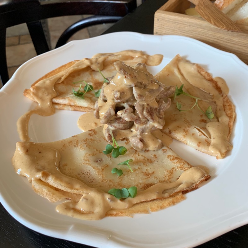 Блины с мясом