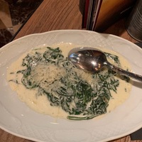 Шпинат со сливками