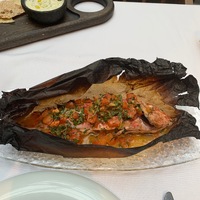 Барабулька, запеченная в дровяной печи