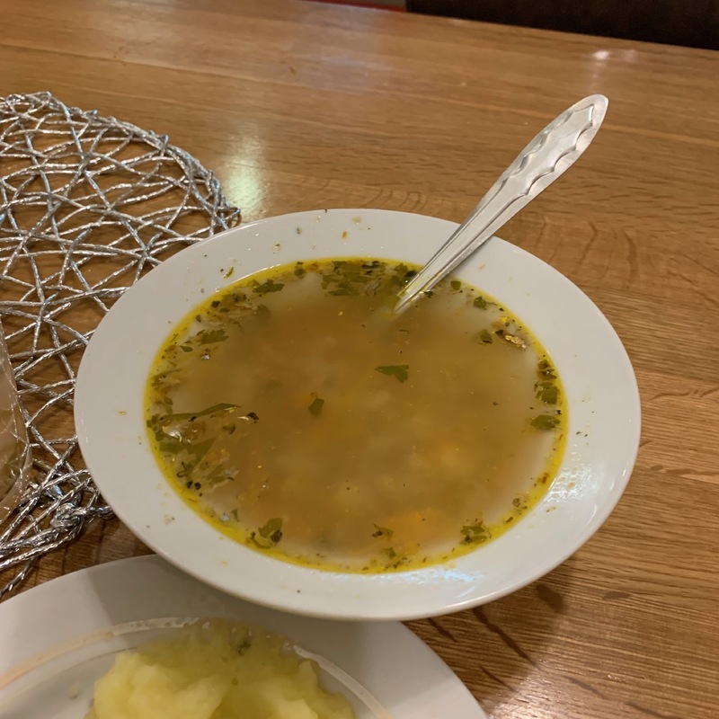 Суп картофельный с рыбными консервами