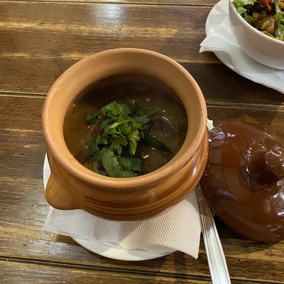 Лобио красное в горшочке