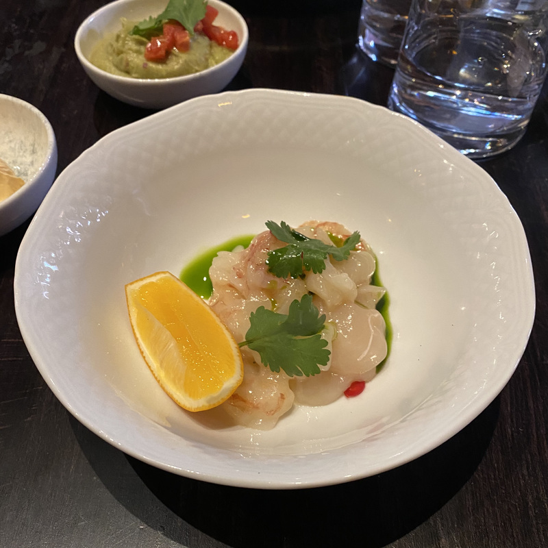 Гребешки, креветки крудо