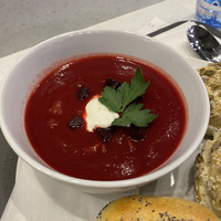 Крем-борщ с ребрышками