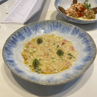 Орзо с камчатским крабом