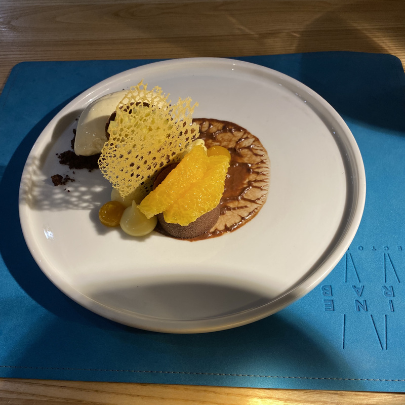 Лимонный кёрд с манго и апельсином