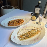 Морской язык, томаты, картофель