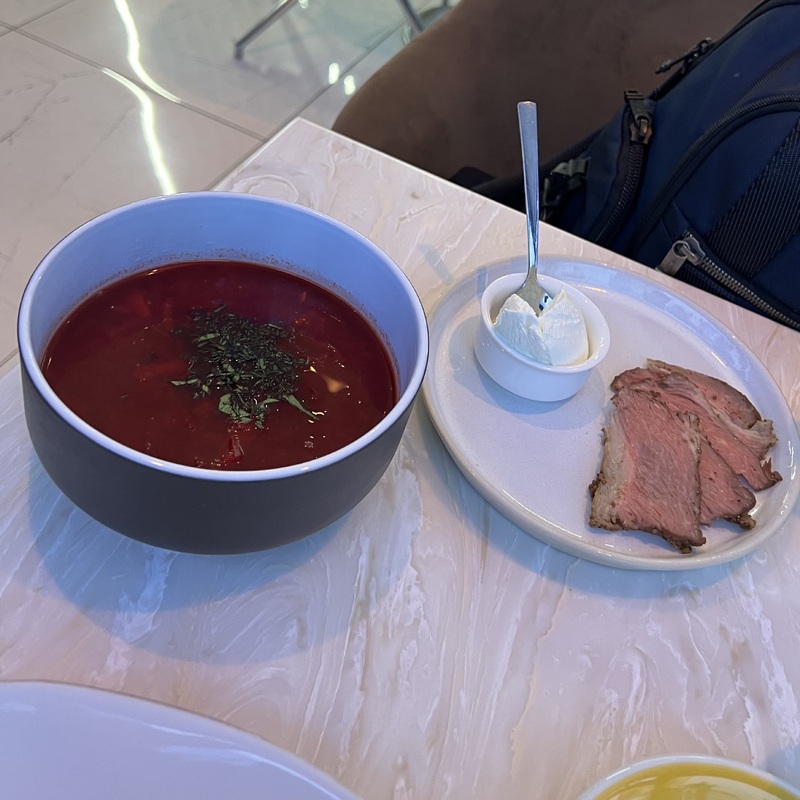 Борщ с мясом по-русски