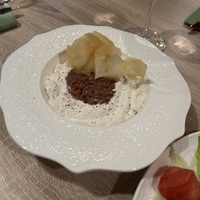 Тар-тар говядина, мусс из пармезана