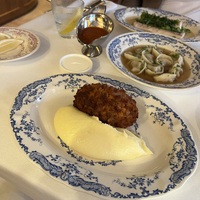 Пожарская котлета, картофельное пюре