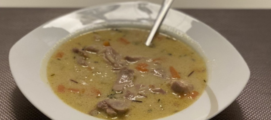 Суп с цыпленком и диким рисом