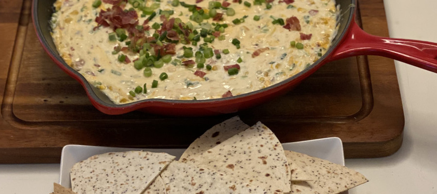 Skillet Jalapeño Corn Cheese Dip