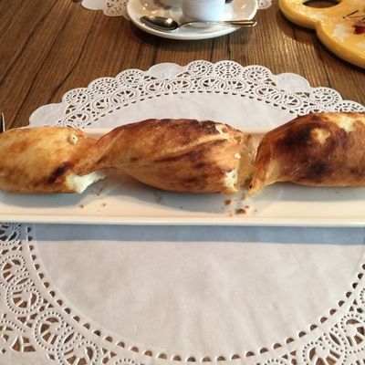 Хачапури с сулугуни на вертеле