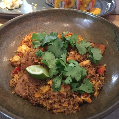 Киноа утка с кукурузой