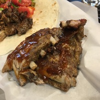 Свиные ребра под соусом BBQ