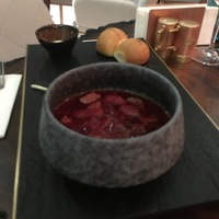 Борщ с пампушками