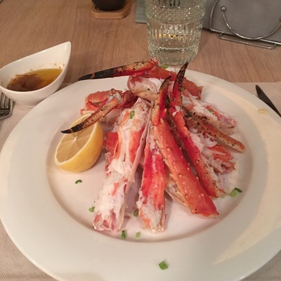 Мясо краба с соусом "Чили"