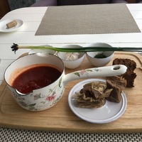 Борщ в чумчике с говяжьей грудинкой