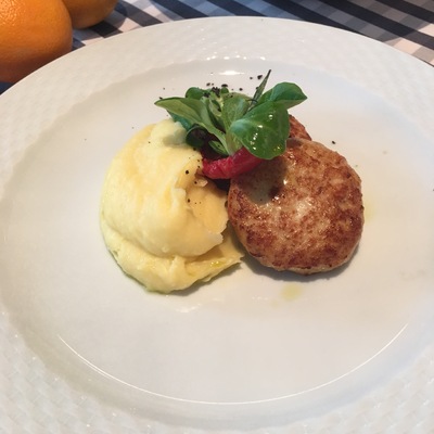 Щучьи котлеты с картофельным пюре