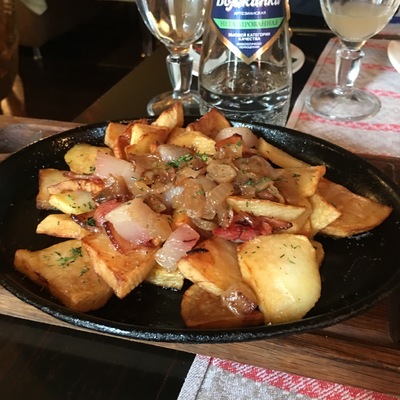 Жареная картошка с салом