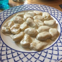 Картофельные ньокки с сырным соусом