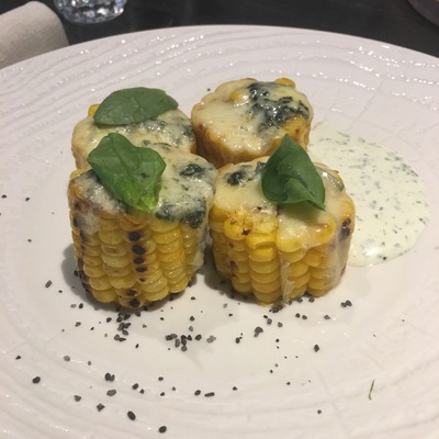 Кукуруза с горгондзолой