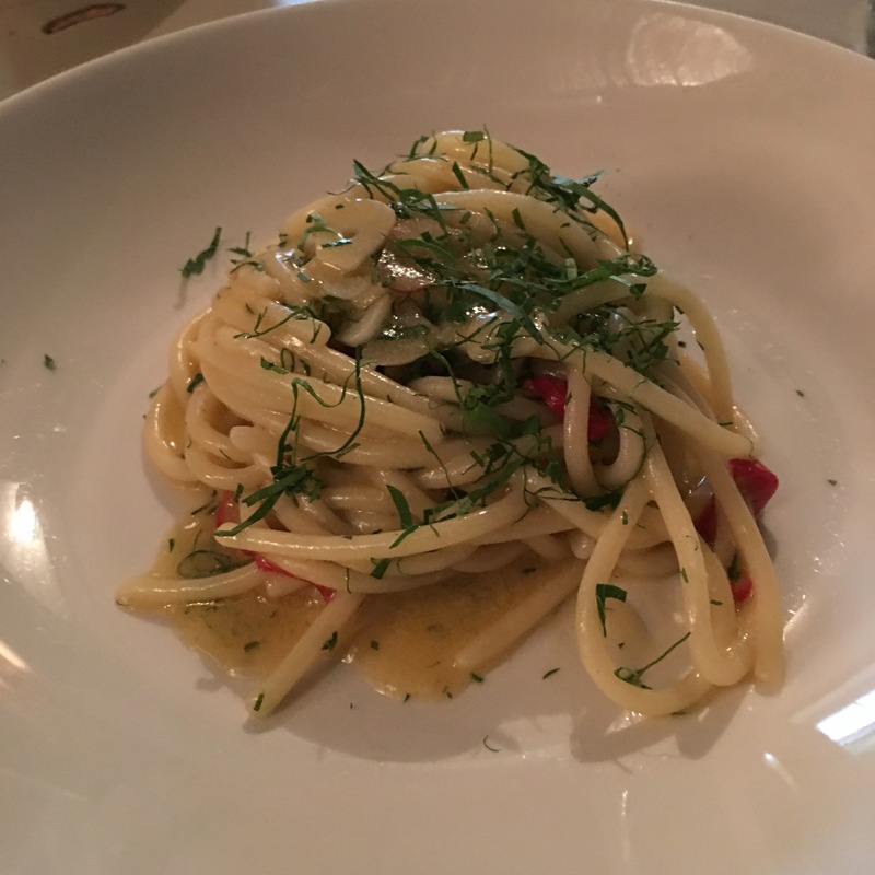 Спагетти Aglio olio peperoncino