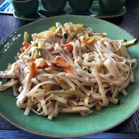 Лапша кукси с курицей