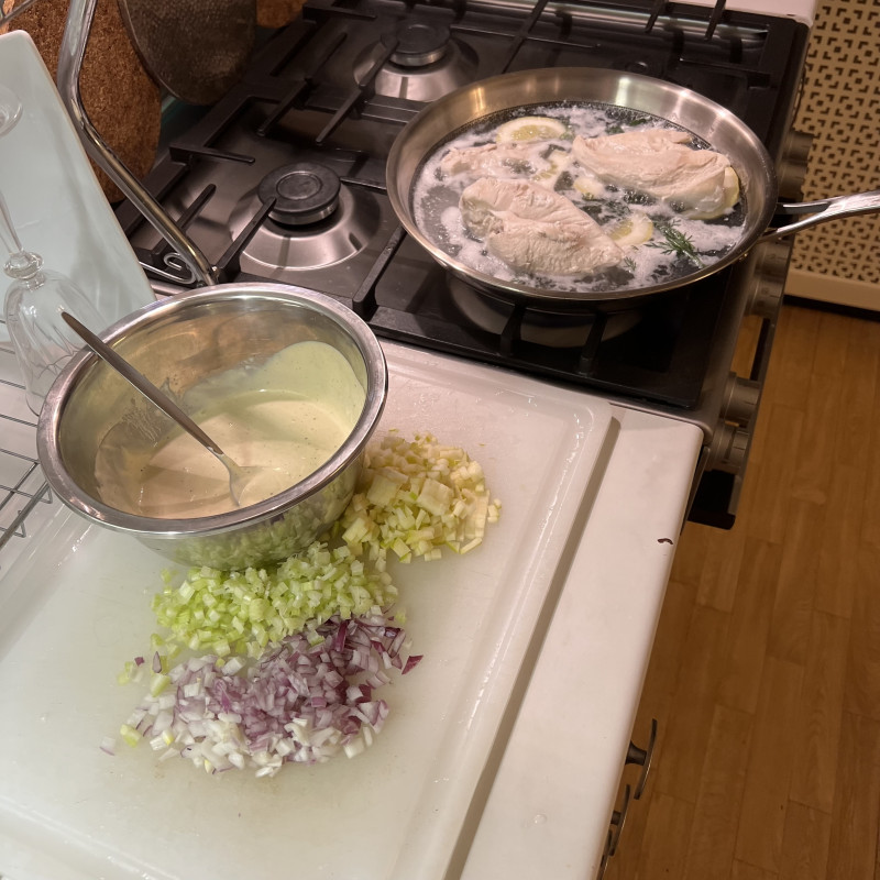 Сэндвич с куриным салатом