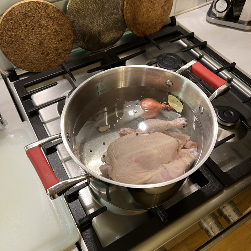 Куриный суп с клёцками