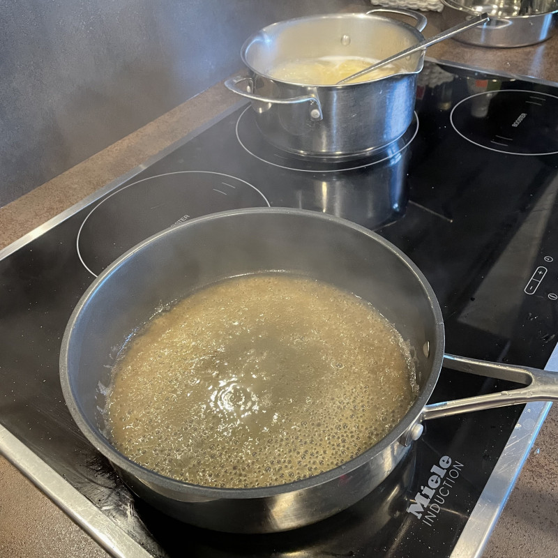 Паста с гребешками
